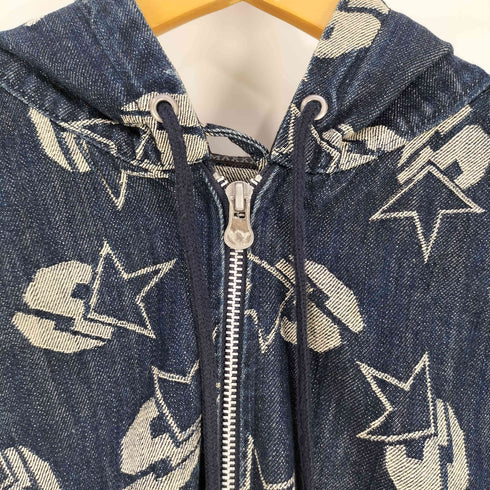 サンタスティック SANTASTIC S.STAR DENIM ZIP HOODIE Sスター デニム ジップ フーディー メンズ JPN:L